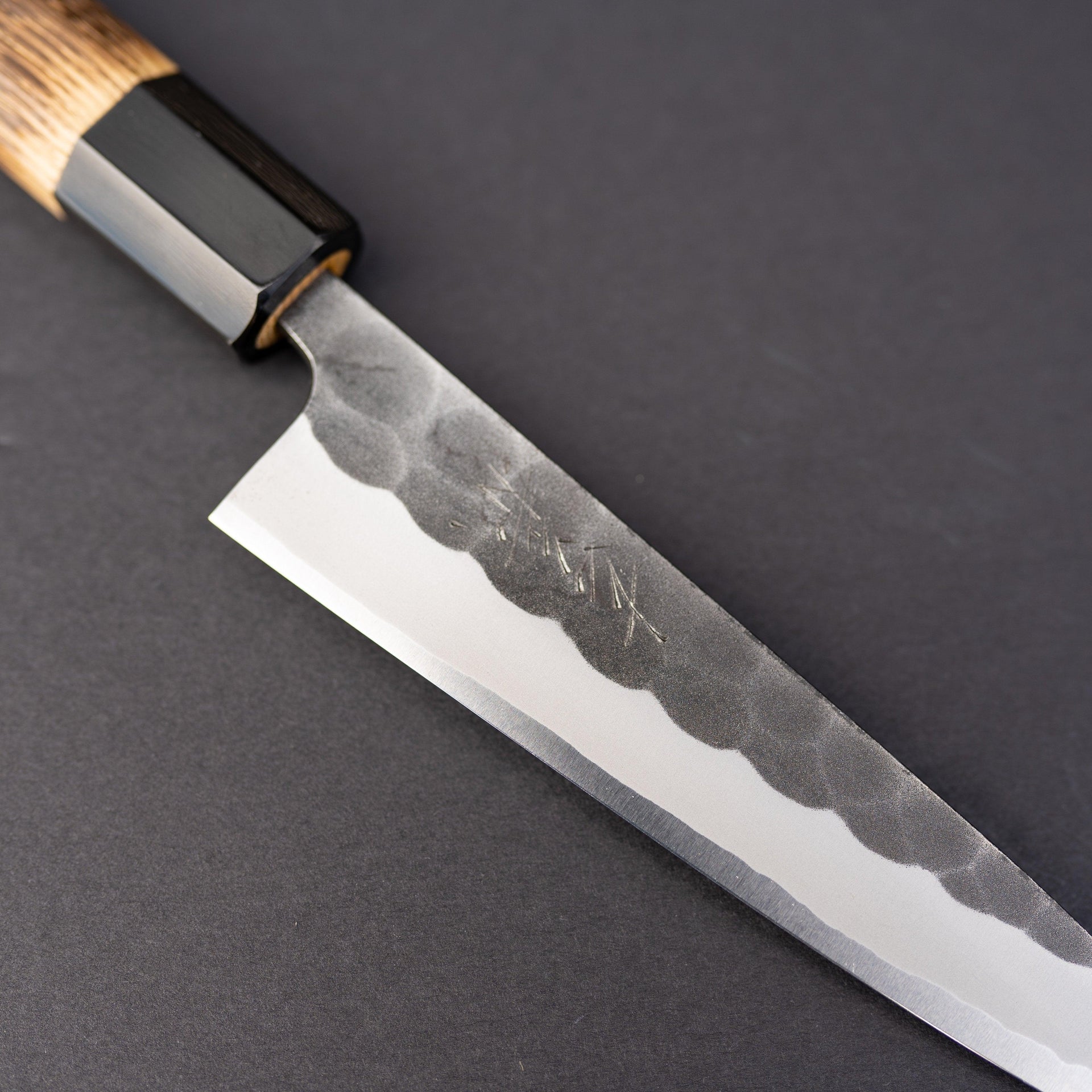 Yoshikane Kurouchi Tsuchime White #2 Petty 135mm Chestnut Handle-Knife-Yoshikane-Carbon Knife Co