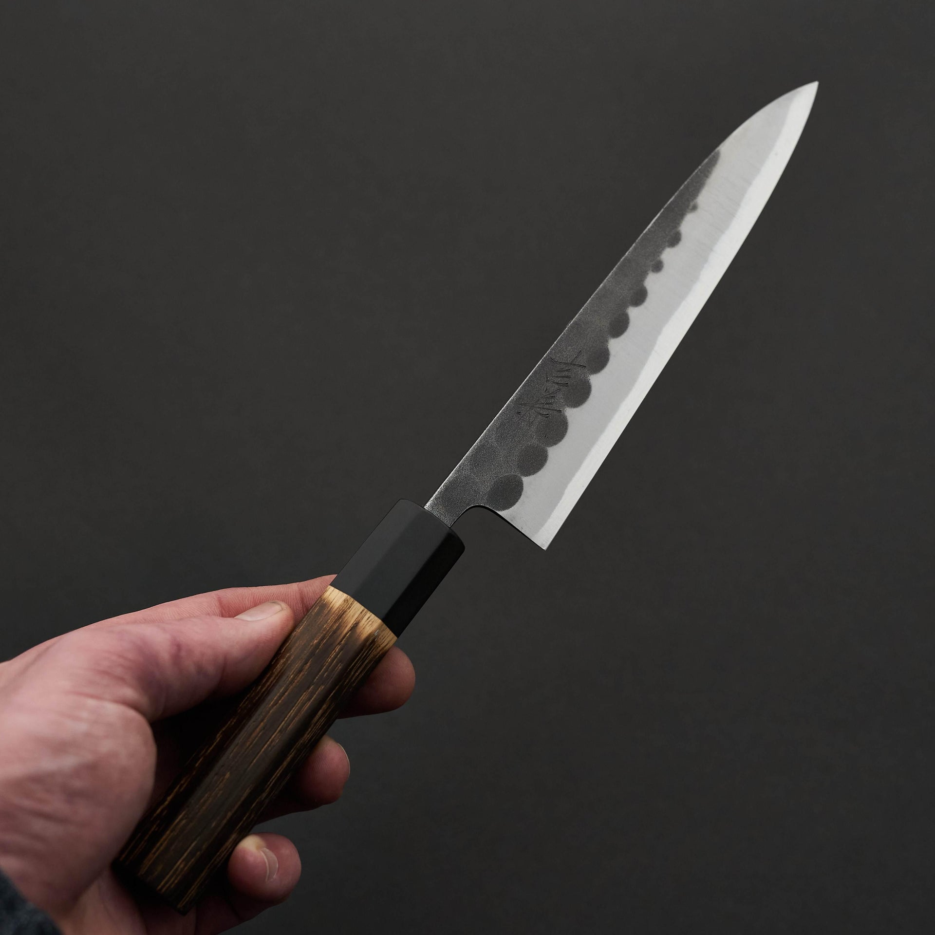 Yoshikane Kurouchi Tsuchime White #2 Petty 150mm Chestnut Handle-Knife-Yoshikane-Carbon Knife Co