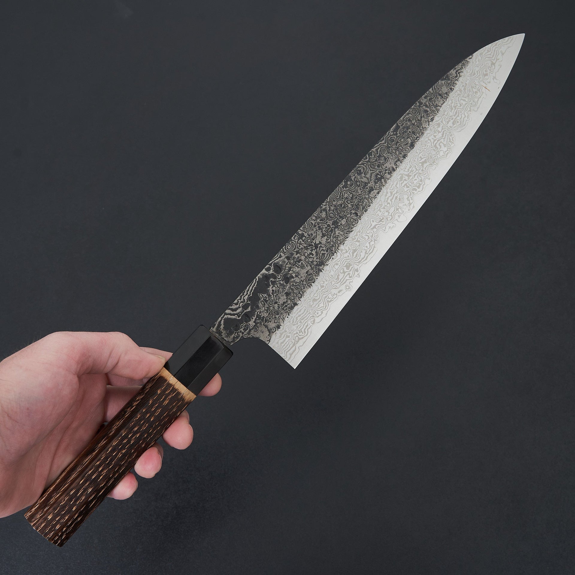 Yoshikane SLD Black Damascus Gyuto 240mm-Knife-Yoshikane-Carbon Knife Co