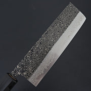 Yoshikane SLD Black Damascus Nakiri 165mm-Knife-Yoshikane-Carbon Knife Co