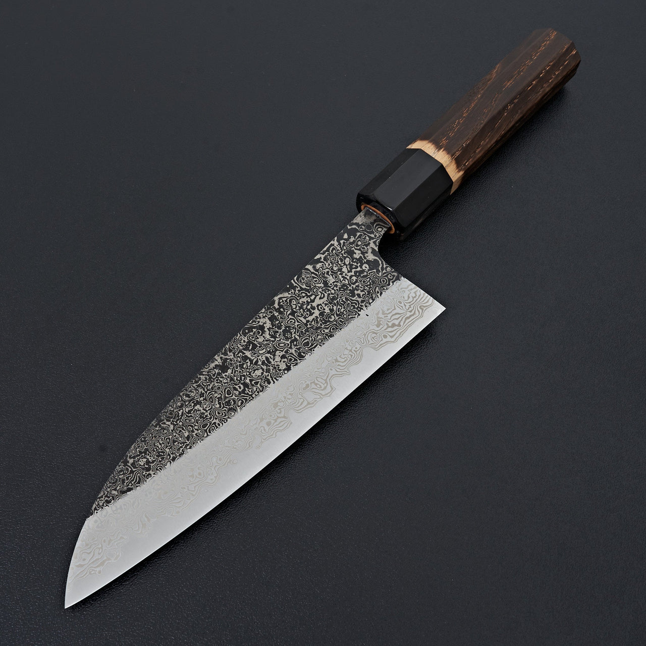 Yoshikane SLD Black Damascus Santoku 165mm-Knife-Yoshikane-Carbon Knife Co