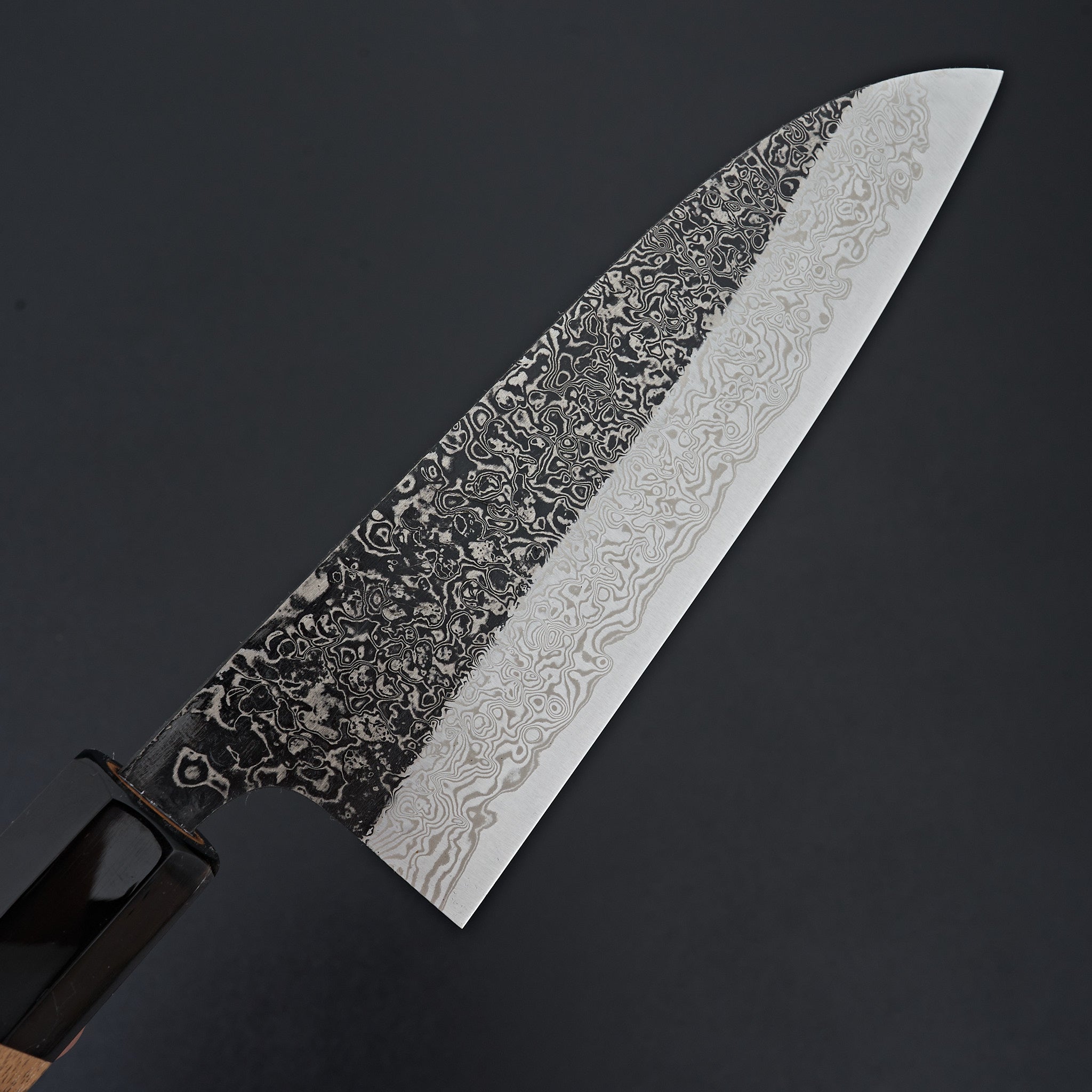 Yoshikane SLD Black Damascus Santoku 165mm