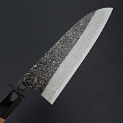 Yoshikane SLD Black Damascus Santoku 165mm-Knife-Yoshikane-Carbon Knife Co