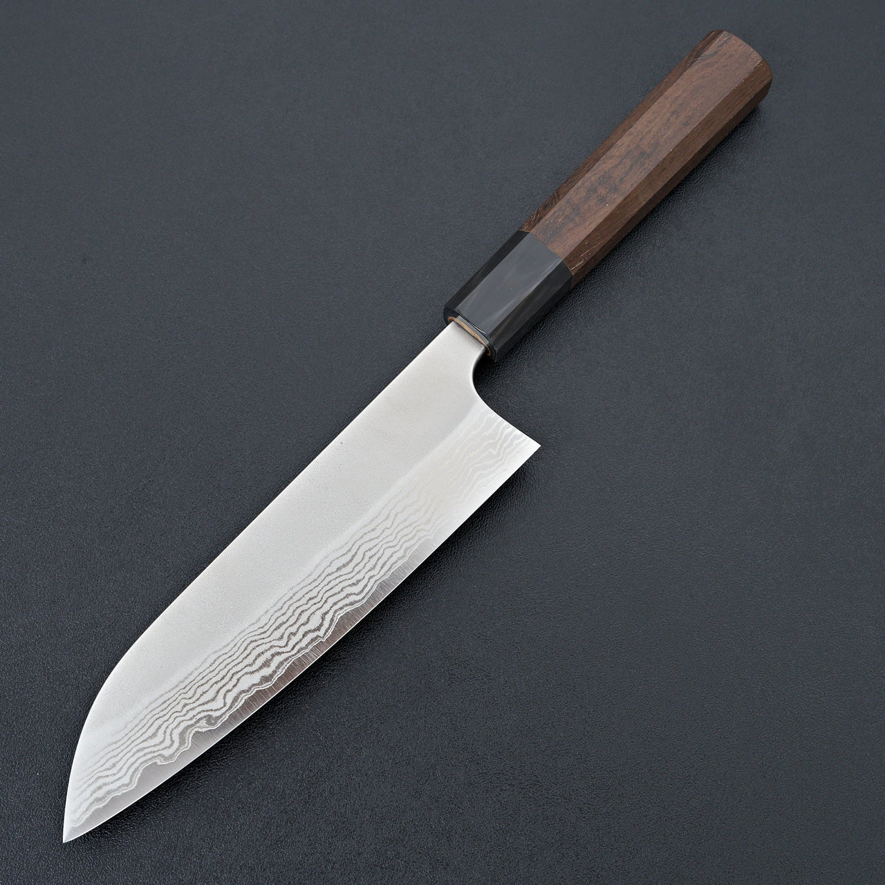 Yoshimi Kato VG10 Nashiji Santoku 165mm-Yoshimi Kato-Carbon Knife Co