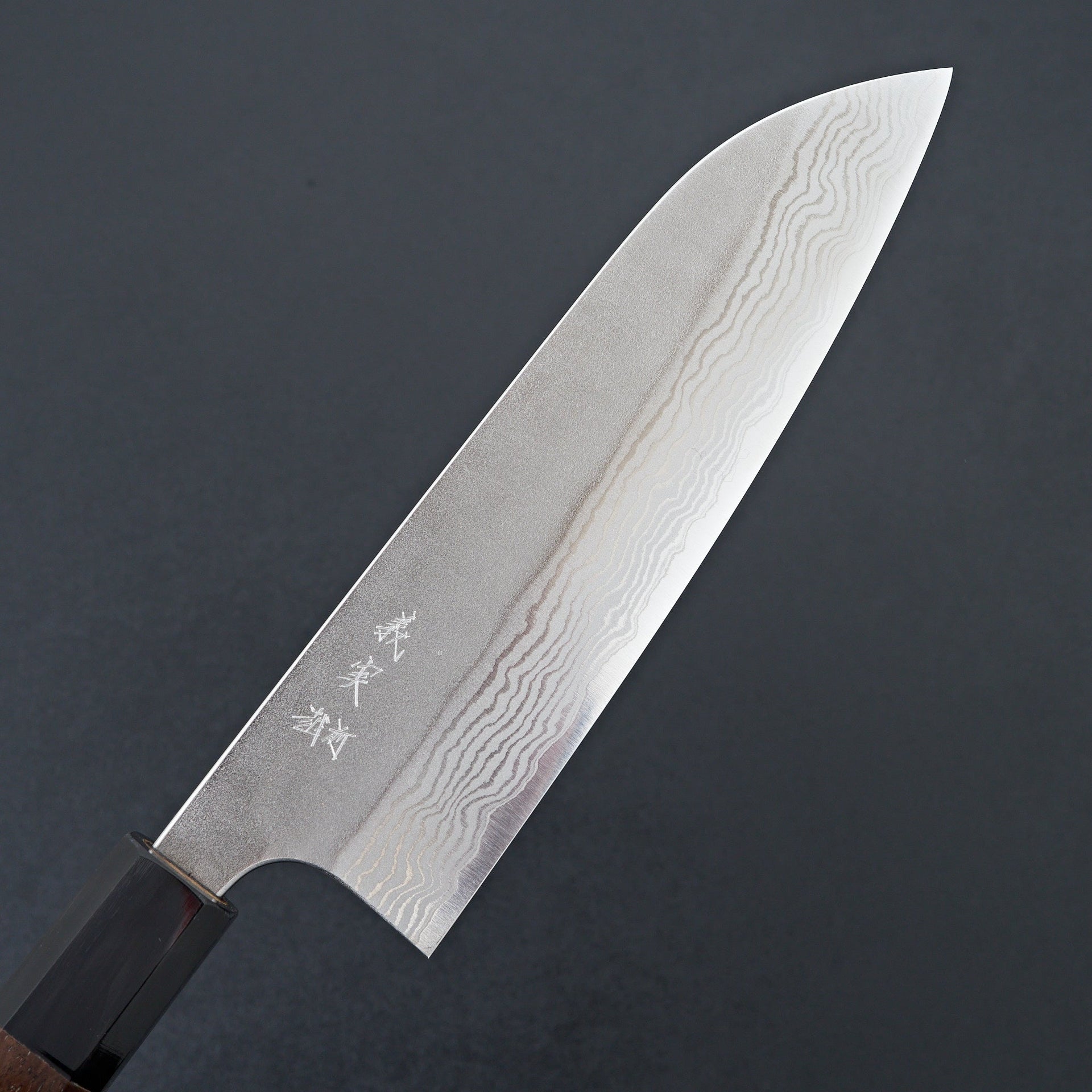 Yoshimi Kato VG10 Nashiji Santoku 165mm-Yoshimi Kato-Carbon Knife Co