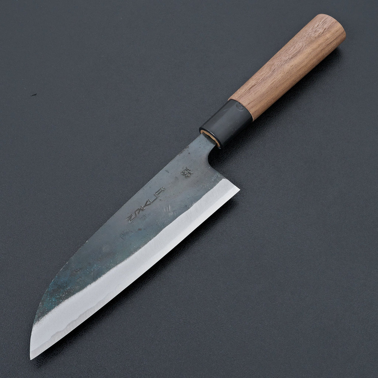 Zakuri Aogami #1 Kurouchi Santoku 165mm-Knife-Carbon Knife Co-Carbon Knife Co