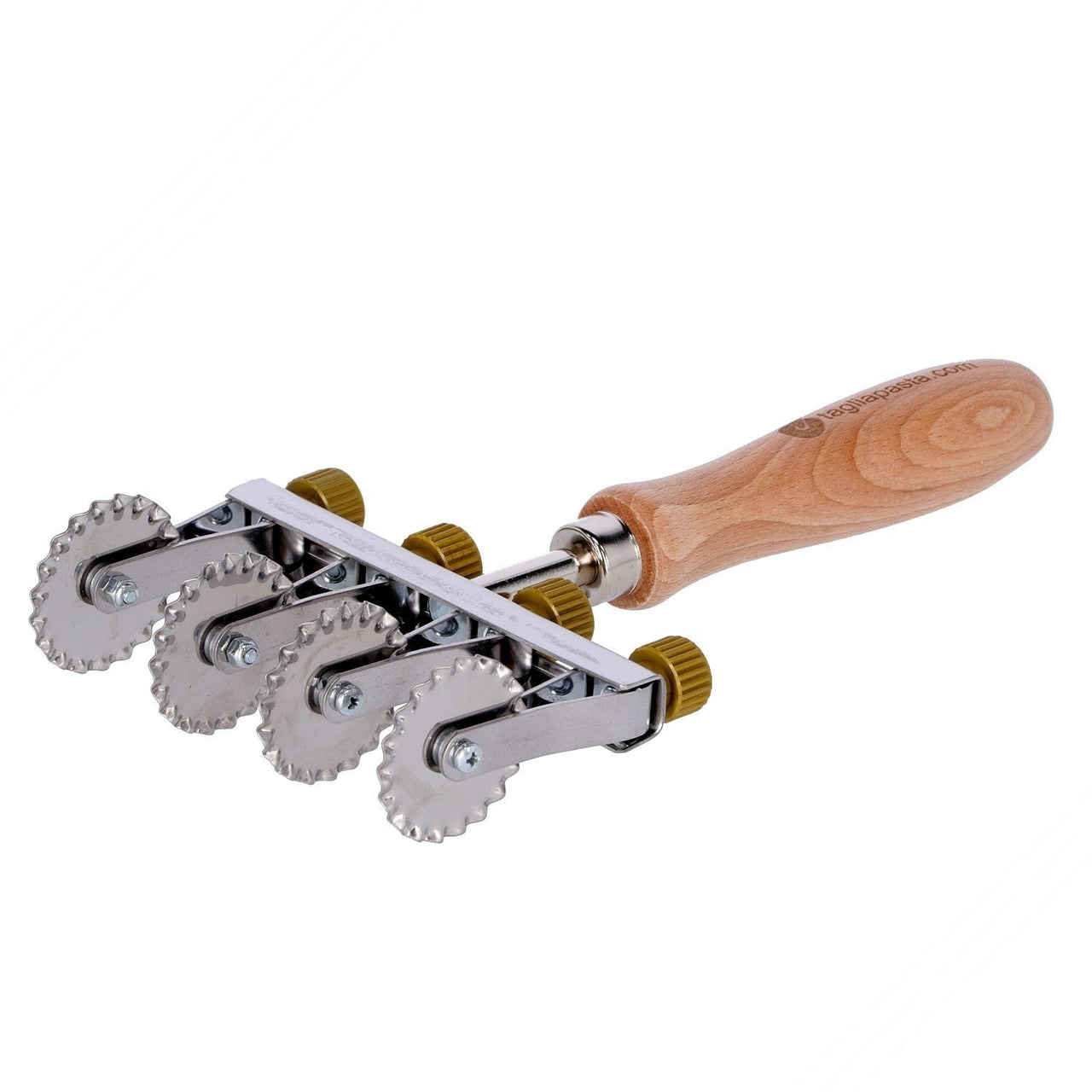 Tagliapasta Adjustable 4 Wheel Fluted Cutter