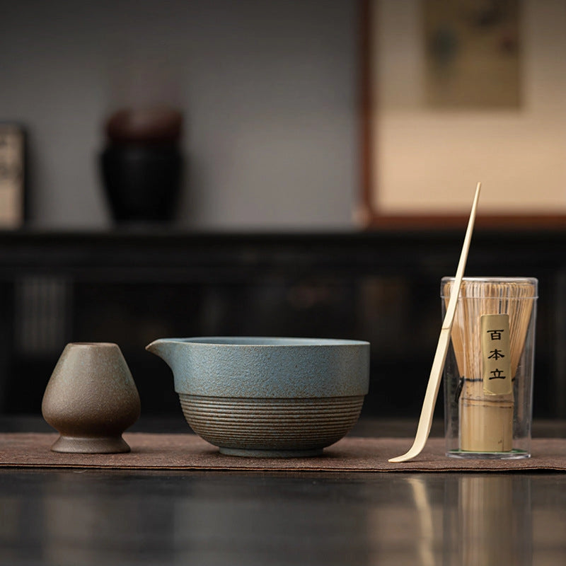 Matcha Set Gohobi Blue Thread 003