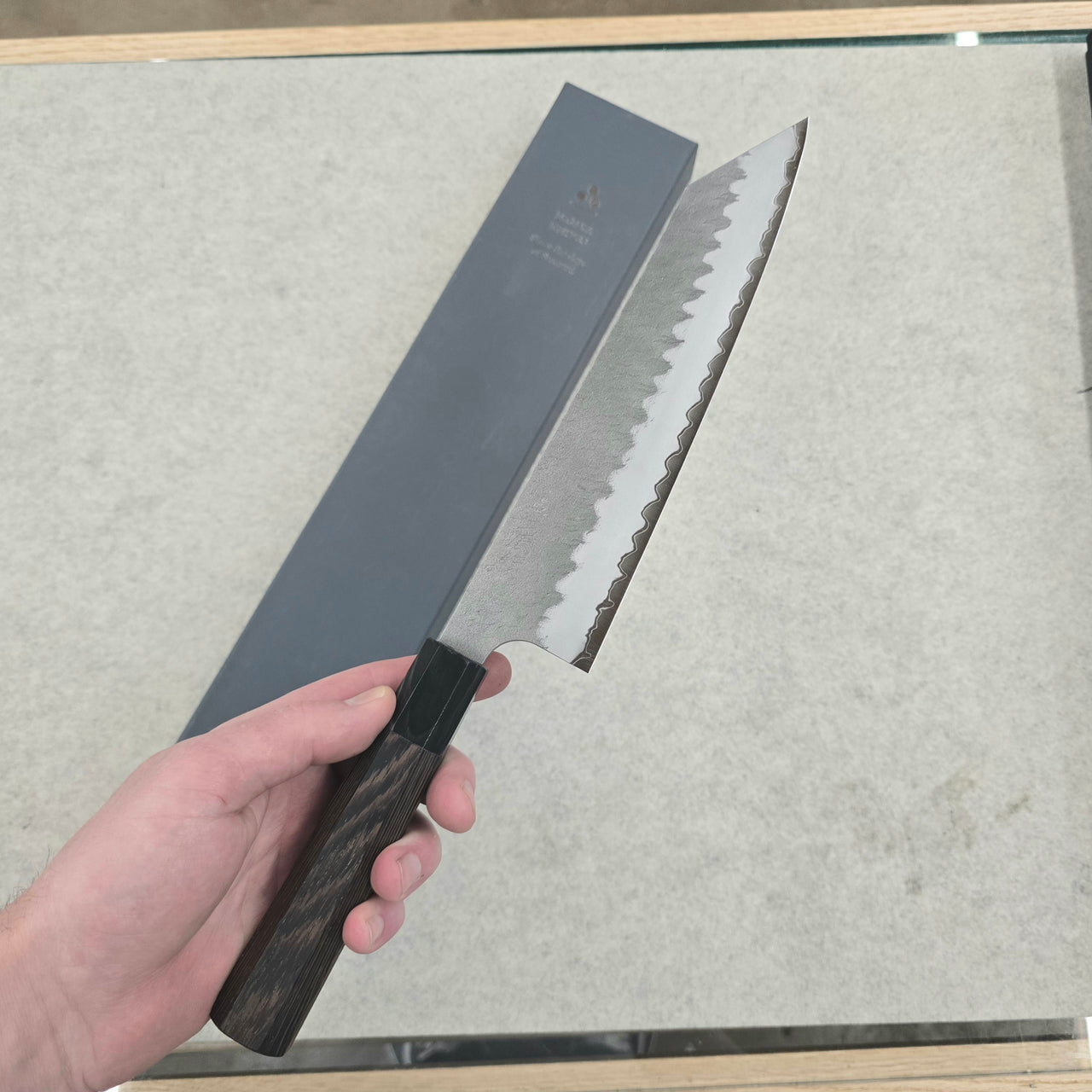 USED TRADE IN Nigara Hamono AS Migaki Tsuchime Kiritsuke Gyuto 240mm