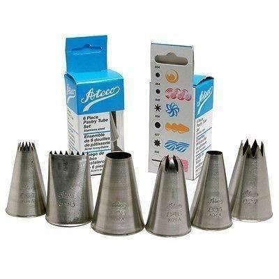 Ateco Pastry Tip Set, 6 piece-Ateco-Carbon Knife Co
