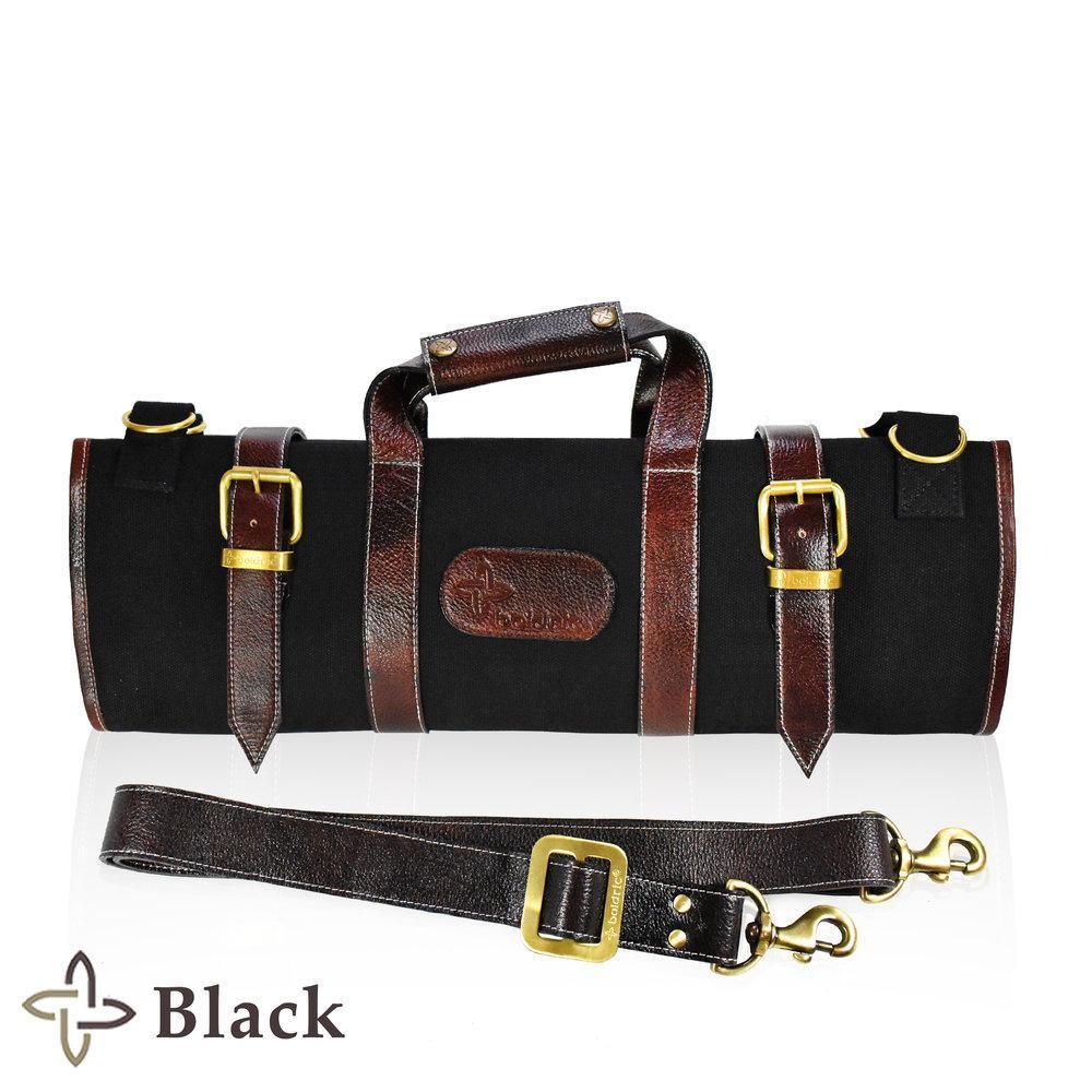 Boldric 17 Pocket Canvas Knife Bag Black-Accessories-Boldric-Carbon Knife Co
