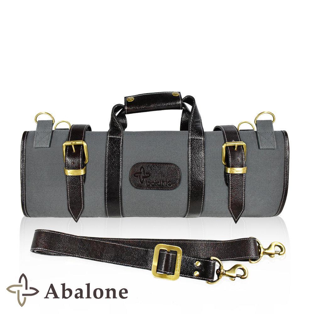 Boldric 17 Pocket Canvas Knife Bag Abalone-Accessories-Boldric-Carbon Knife Co